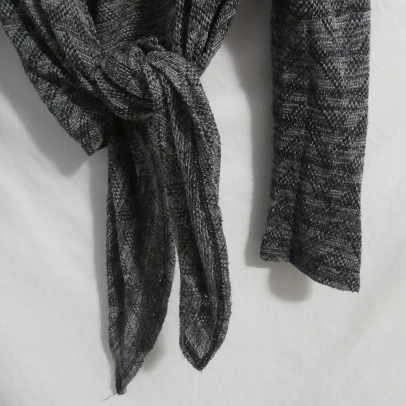 GEORGE | medium | Chevron Salt and Pepper Tie Waist Cardigan | GUC - Picture 8 of 16